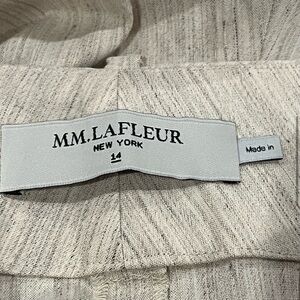 M.M. Lafleur The Chester Slubbed Stretch Linen Pant - Size